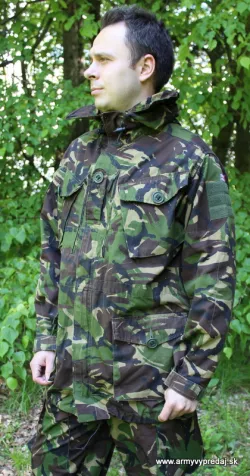 Britský kabát "WINDPROOF" - DPM woodland camo - originál, NOVÝ