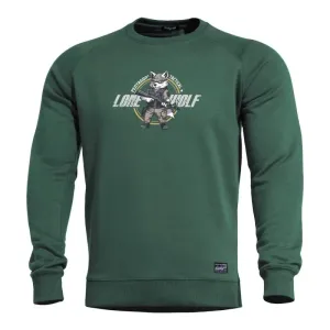 Pentagon HAWK SWEATER "LONE WOLF" mikina s potlačou