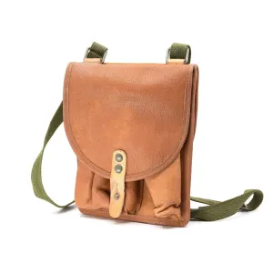 Kožená taška na signálnu pištoľ AČR - vzor 44 + nylonový popruh