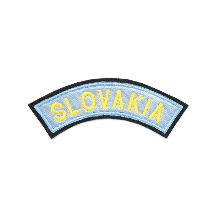Textilná nášivka SLOVAKIA - svetlomodrá