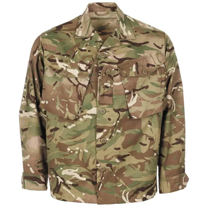 Britská poľná blúza / košeľa Barrack - MTP CAMO - originál Anglicko, POUŽITÁ