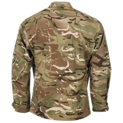 Britská poľná blúza / košeľa Barrack - MTP CAMO - originál Anglicko, POUŽITÁ -  zadok