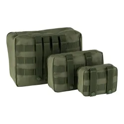 101 Inc puzdro MOLLE ORGANIZER SET 3ks - RANGER GREEN