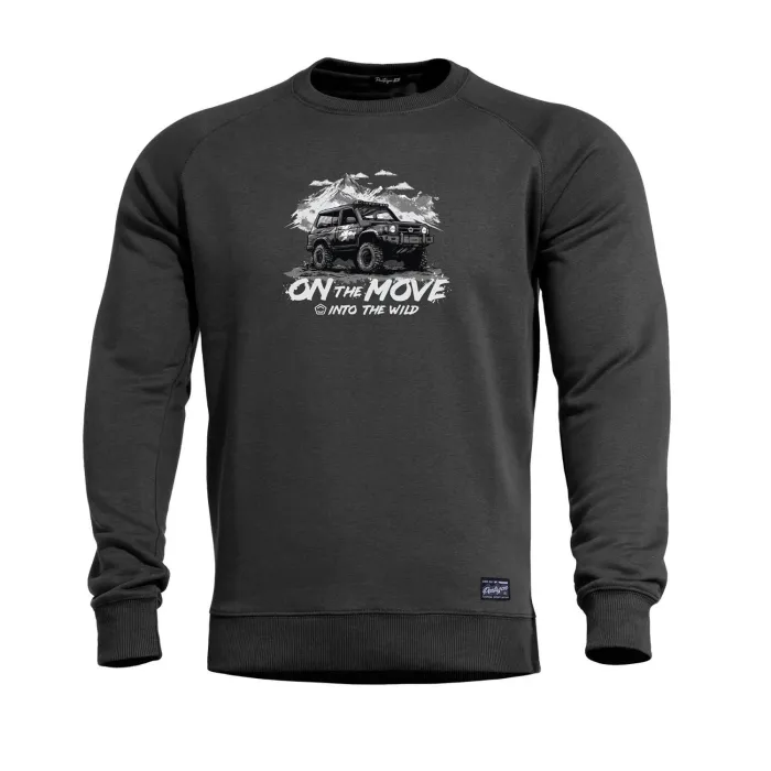 Pentagon HAWK SWEATER "On The Move" mikina s potlačou