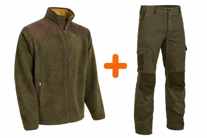 Výhodný set POĽOVNÍK – flísová bunda + nohavice Rindal