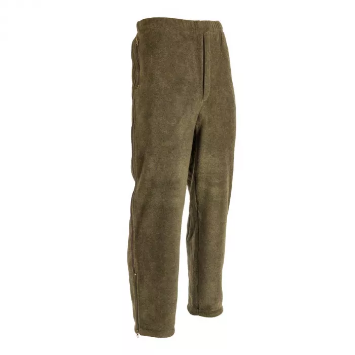 M-Tramp poľovnícke flisové nohavice - supersoft fleece, OLIVA