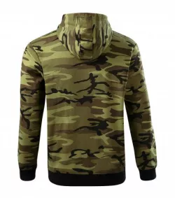 CAMO ZIPPER pánska maskáčová mikina s kapucňou