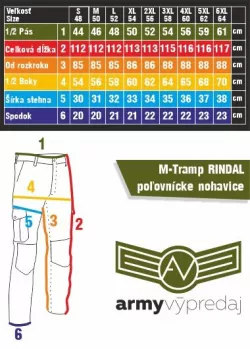 M-Tramp RINDAL poľovnícke nohavice - poľovnícka olivovohnedá