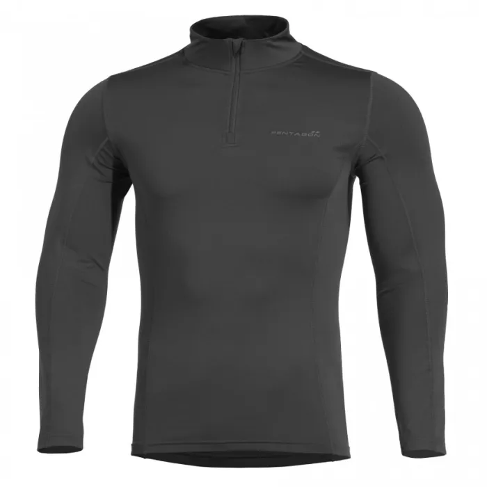 Pentagon PINDOS 1/2 ZIP termonátelník - ČIERNA