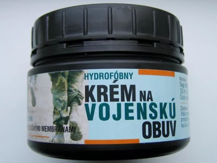 Hydrofóbny krém na obuv, 250g - ČIERNY