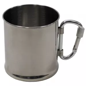 Nerezový jednostenný hrnček FOX Outdoor, karabína, 220 ml