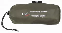 Fox Outdoor Travel Towel veľký rýchloschnúci uterák - OLIVA