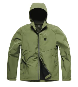 Vintage Industries ATHER softšelová bunda s kapucňou