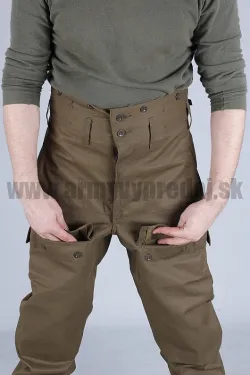 Nohavice vzor 85, vyšší pás – originál maskáče ČSĽA, POUŽITÉ