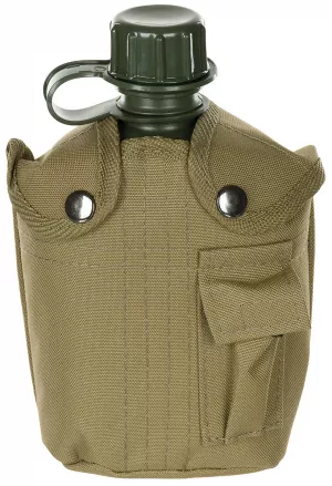 MFH poľná fľaša plastová, 1 l, nylonový obal