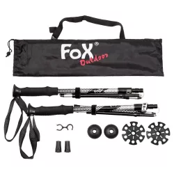 Fox Outdoor skladacie trekingové palice, penové rukoväte