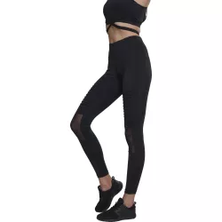 Urban Classics Ladies Tech Mesh Biker Leggings - ČIERNA