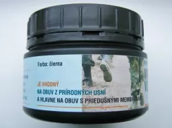 Hydrofóbny krém na obuv, 250g - ČIERNY