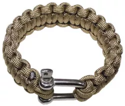 PARACORD - náramok, kovový zámok, šírka 2,3cm