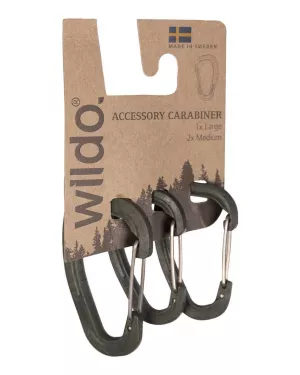 WILDO® karabína s poistkou, sada 3 ks - OLIVA