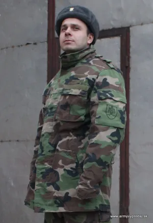 Kabát vzor 97 s UK vložkou – originálne slovenské maskáče, použitý