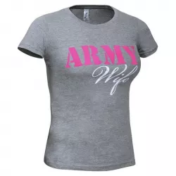 Reintex dámske bavlnené tričko s potlačou ARMY WIFE