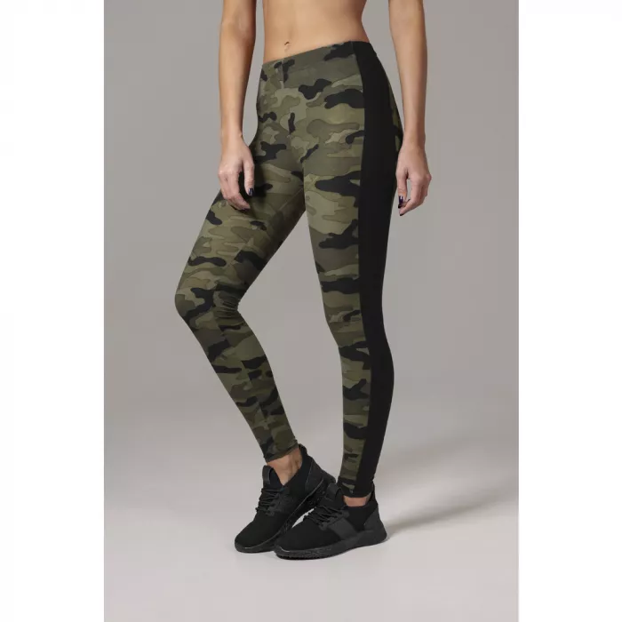 Urban Classics Ladies Camo Stripe Leggings