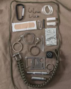 Mil-Tec PARACORD SURVIVAL KIT, veľká sada na prežitie