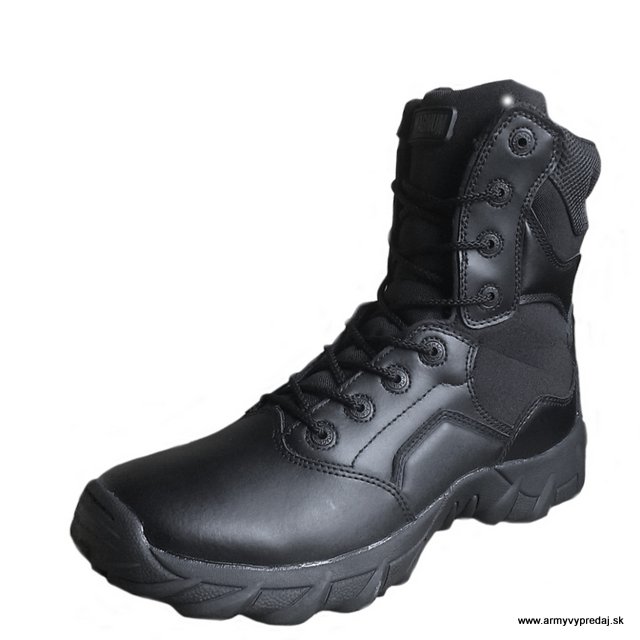 Taktická obuv Magnum COBRA 8.0 V1 BLACK - koža + balistický nylon - ČIERNA, EU 46 / US 13 / UK 12