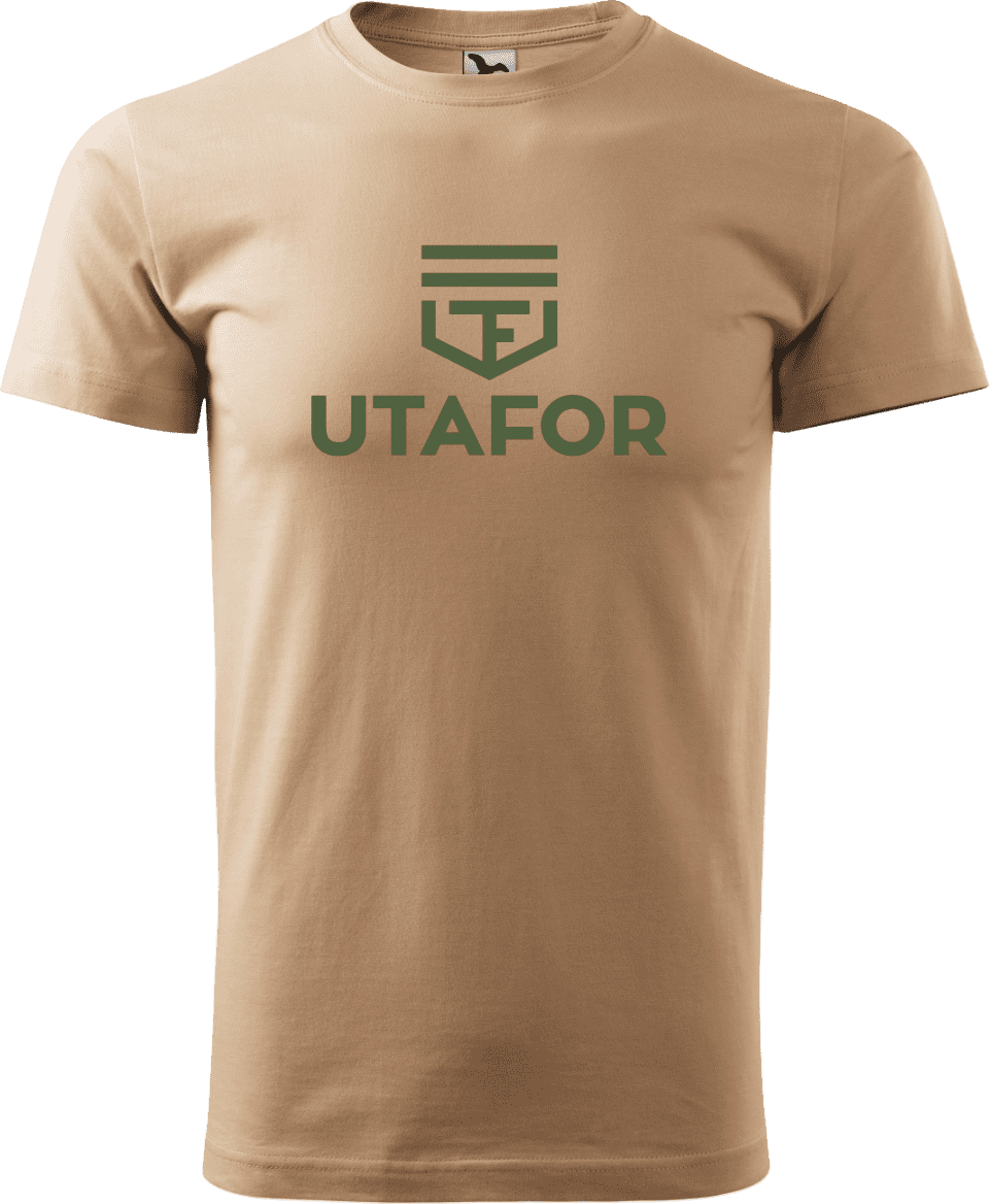 UTAFOR tričko krátky rukáv, 185 g/m² - BÉŽOVÁ, 2XL